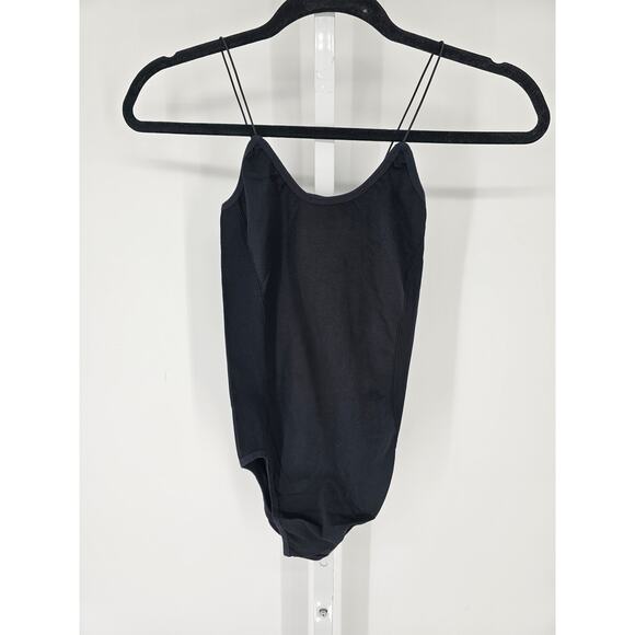 Llollo Girls Black Sleeveless Nylon Leotard Unitard Suit Size M/L - Picture 1 of 4